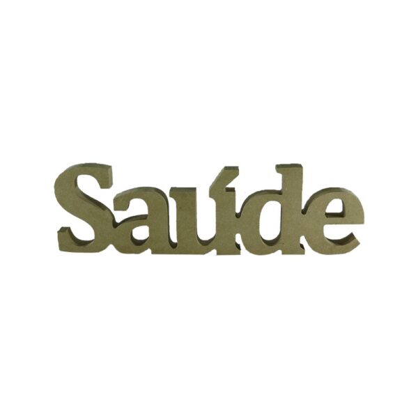 Palavra Saude 34x10x18mm