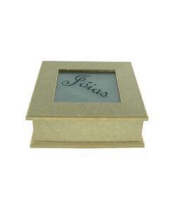 Porta Joia Quadrado Jateado 9mm 20x20x7