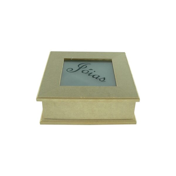 Porta Joia Quadrado Jateado 9mm 20x20x7