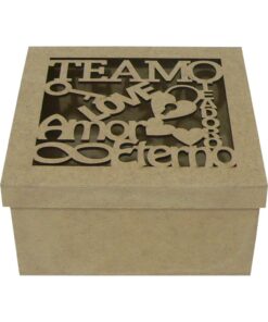 Caixa 20x20x10 3mm Te Amo