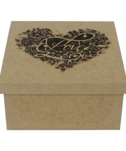 Caixa 20x20x10 Love 3 Mm