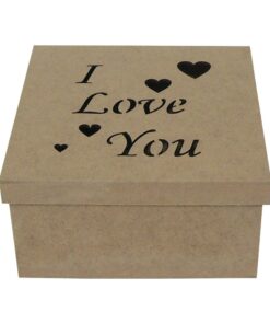 Caixa 20x20x10 3mm Y Love You