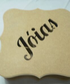 Caixa Bico Escrita Joias 30x30x8 6mm