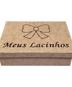 Caixa Tampa Sapato 20x15x5 3mm Lacinhos