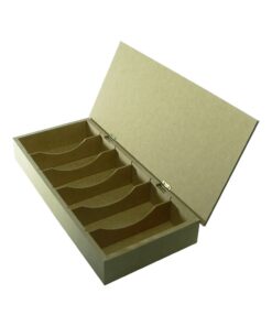 Caixa Oculos 6 Div Tampa Lisa 42x19x.6,5