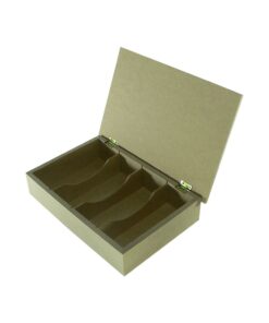 Caixa Oculos 4 Div Tampa Lisa