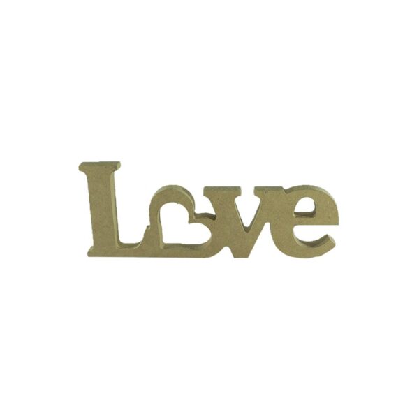 Palavra Love Vazado 26x10x18mm