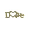 Palavra Love 4 Coraçoes 34x12x18mm