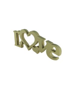 Palavra Love 4 Coraçoes 34x12x18mm