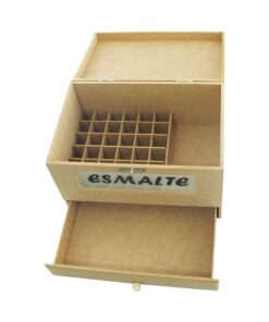 Caixa Esmalte Grande C/alça C/vidro