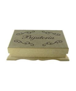 Biju Colonial Retangular Escrita Laser 26,5x18x6