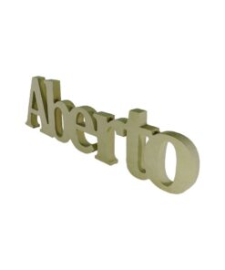Palavra Aberto 18 Mm