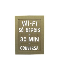 Quadro Wifi So Depois 24x25x9