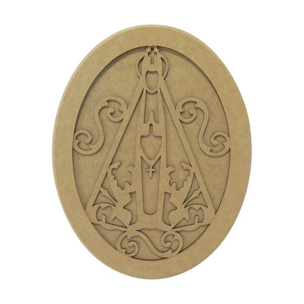 Moldura Oval Nossa Senhora Liso