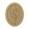Moldura Oval Terço Liso
