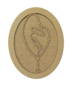 Moldura Oval Terço Liso