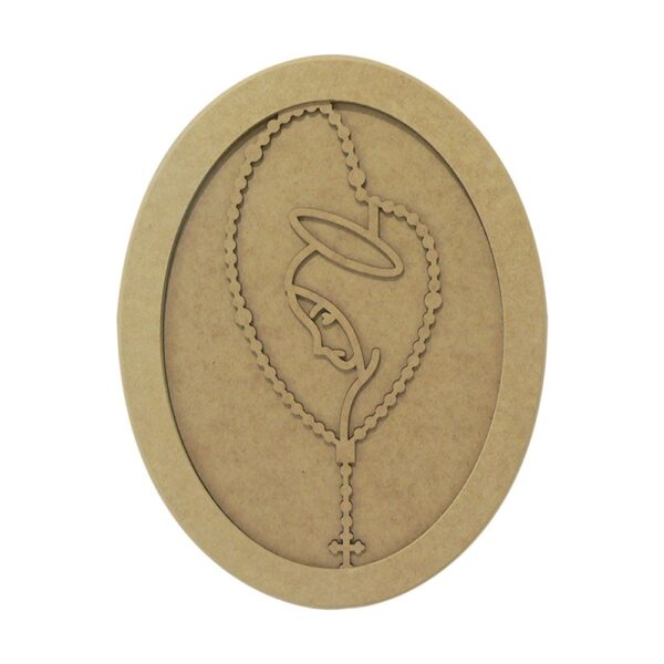 Moldura Oval Terço Liso