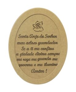 Moldura Oval Santo Anjo Liso