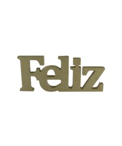 Palavra Feliz 28x12x18mm
