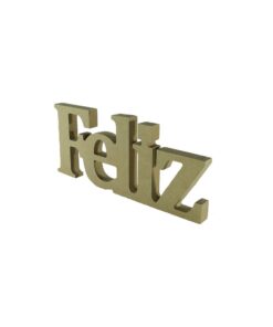 Palavra Feliz 28x12x18mm