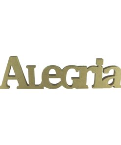 Palavra Alegria 46x12x18mm