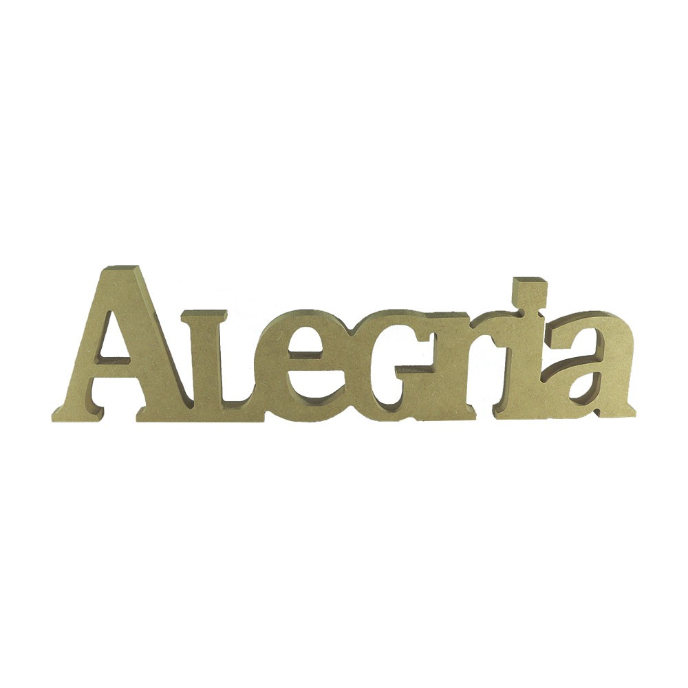 Palavra Alegria 46x12x18mm