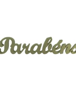 Palavra Cursiva Parabens