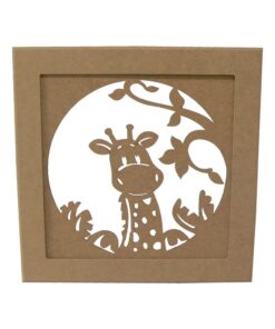 Quadro Moldura Girafa