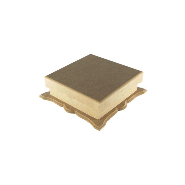 Caixa Biju Colonial Quadrada Pequena 19x19x6