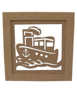 Quadro Moldura Navio