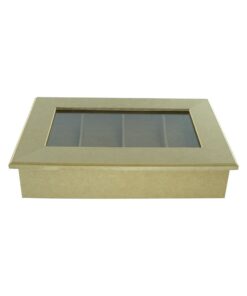 Caixa Oculos 4 Div C/vidro