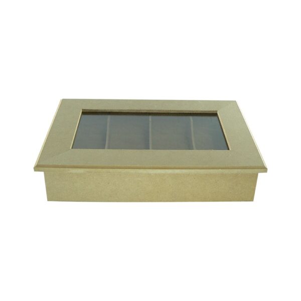 Caixa Oculos 4 Div C/vidro