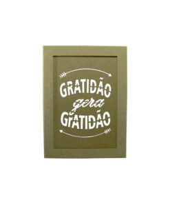 Quadro Gratidão 25x34x9